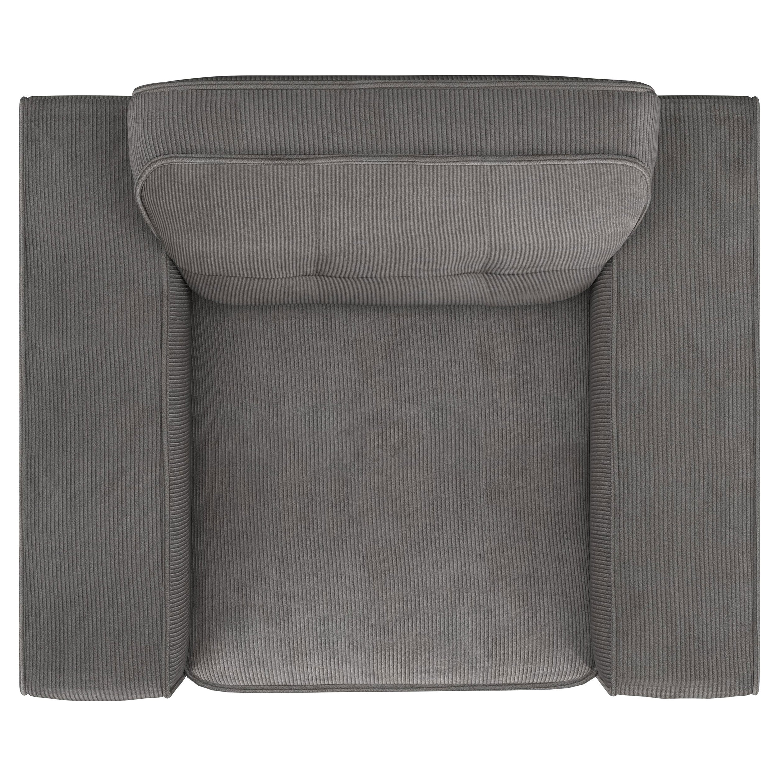 Deerhurst Upholstered Track Arm Tufted Accent Chair