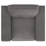 Deerhurst Upholstered Track Arm Tufted Accent Chair