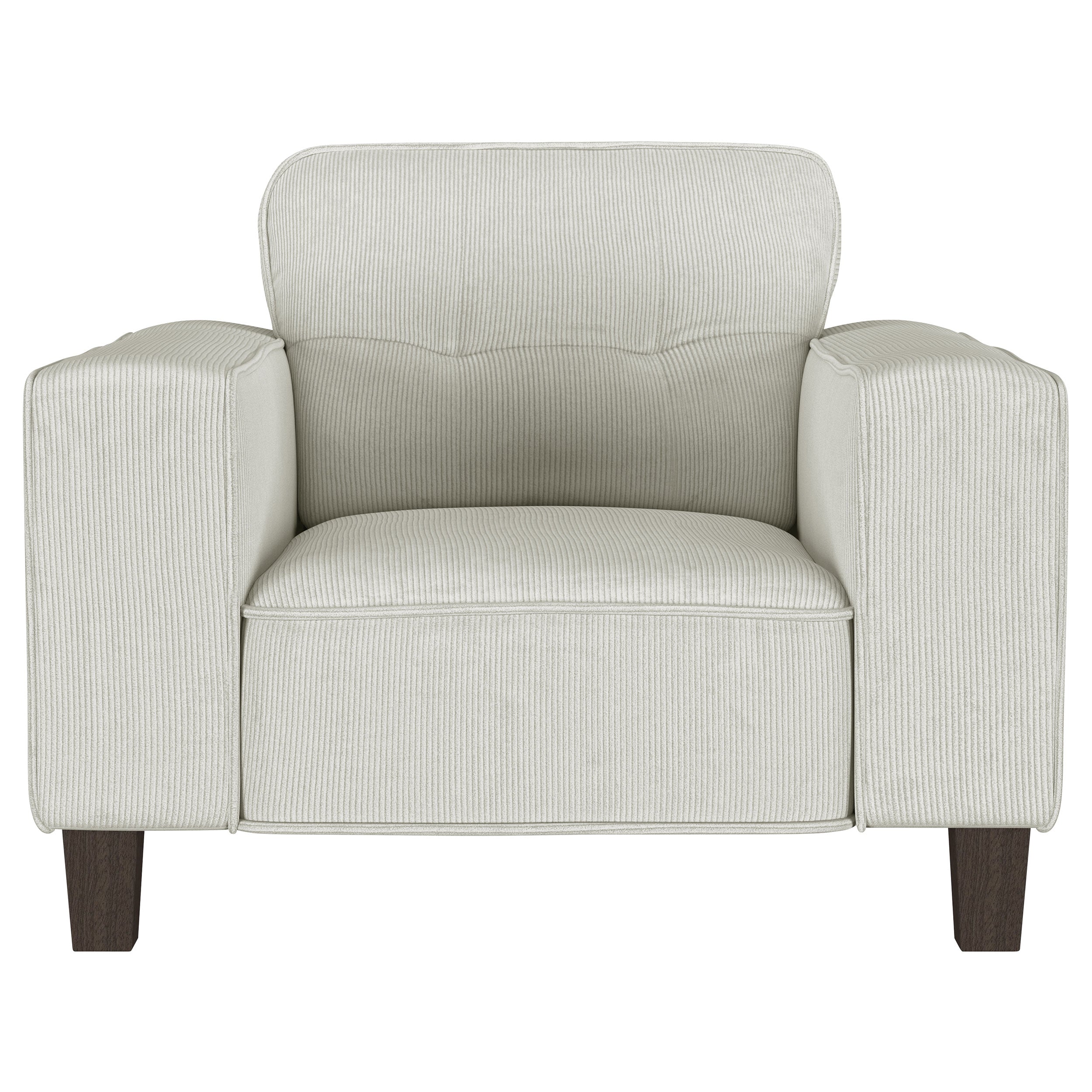 Deerhurst Upholstered Track Arm Tufted Accent Chair