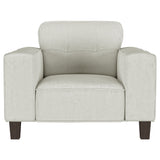 Deerhurst Upholstered Track Arm Tufted Accent Chair