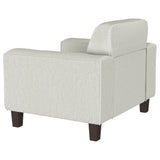 Deerhurst Upholstered Track Arm Tufted Accent Chair
