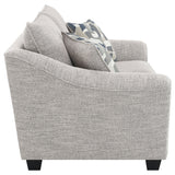 Tomkins Boucle Upholstered Sofa Set Light Grey