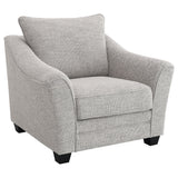 Tomkins Boucle Upholstered Sofa Set Light Grey