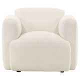 Dorset Fabric Upholstered Round Track Arm Accent Chair