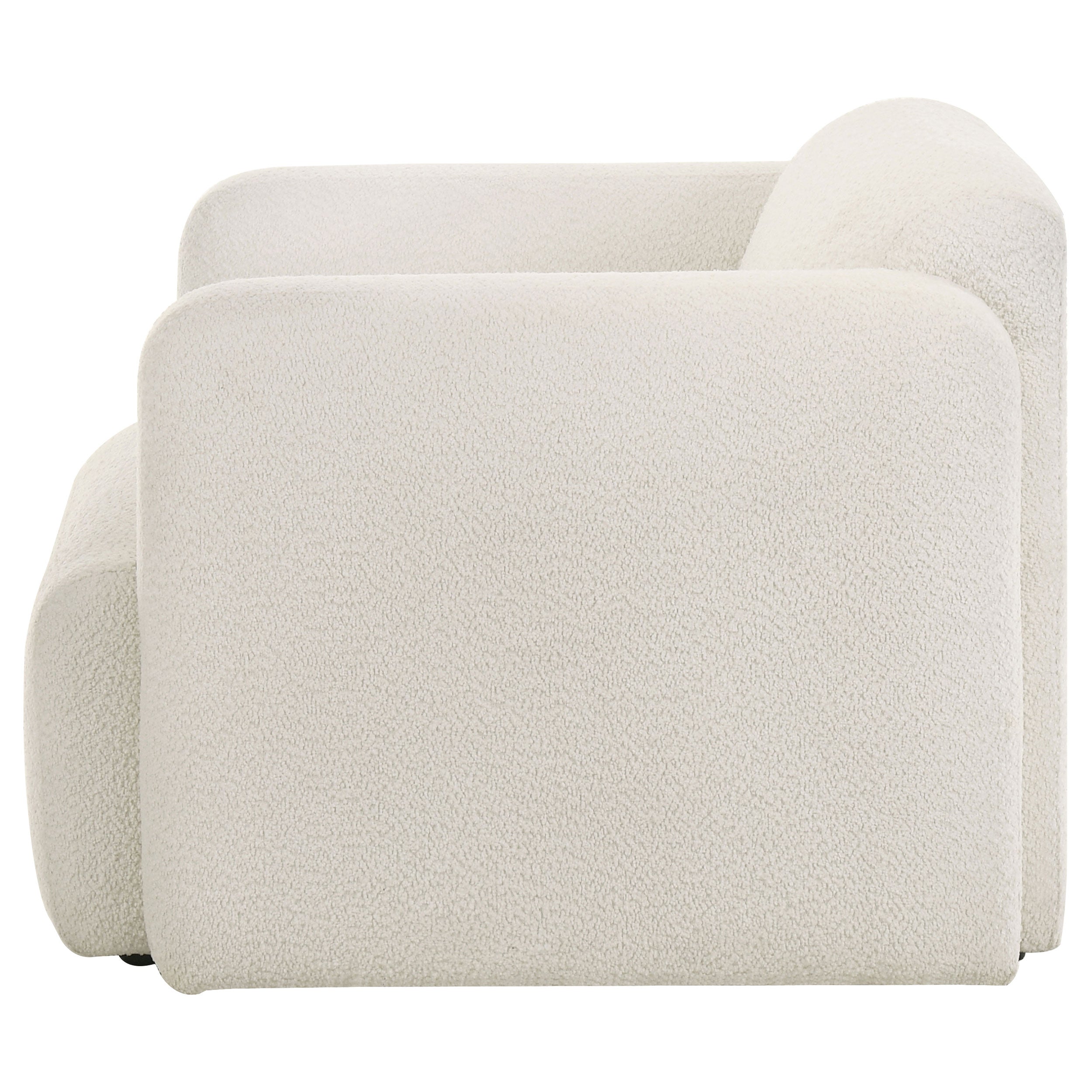Dorset Fabric Upholstered Round Track Arm Accent Chair