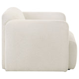 Dorset Fabric Upholstered Round Track Arm Accent Chair