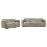 Dorset Upholstered Round Track Arm Sofa Set