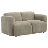 Dorset Fabric Upholstered Round Track Arm Loveseat