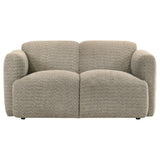 Dorset Fabric Upholstered Round Track Arm Loveseat