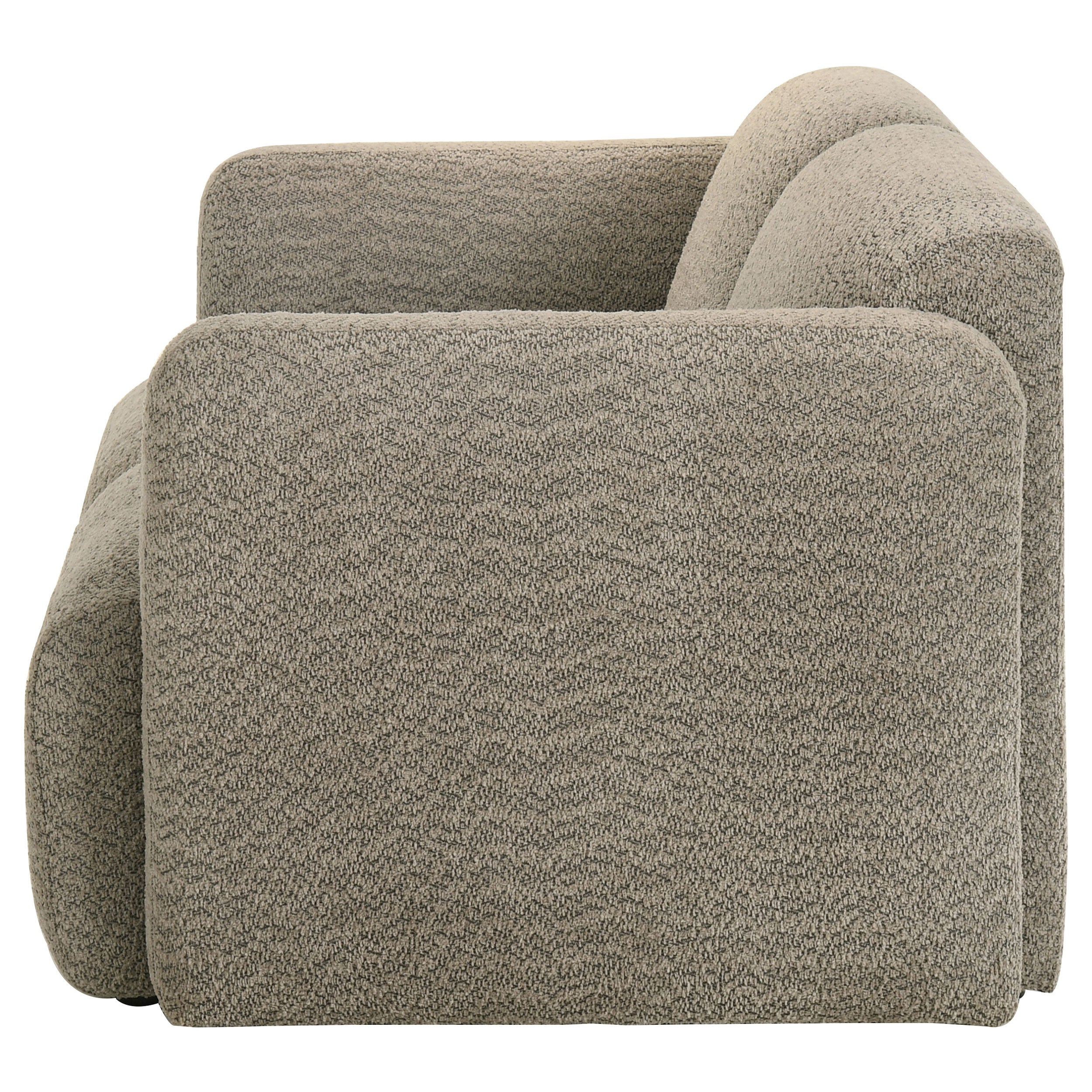Dorset Fabric Upholstered Round Track Arm Loveseat