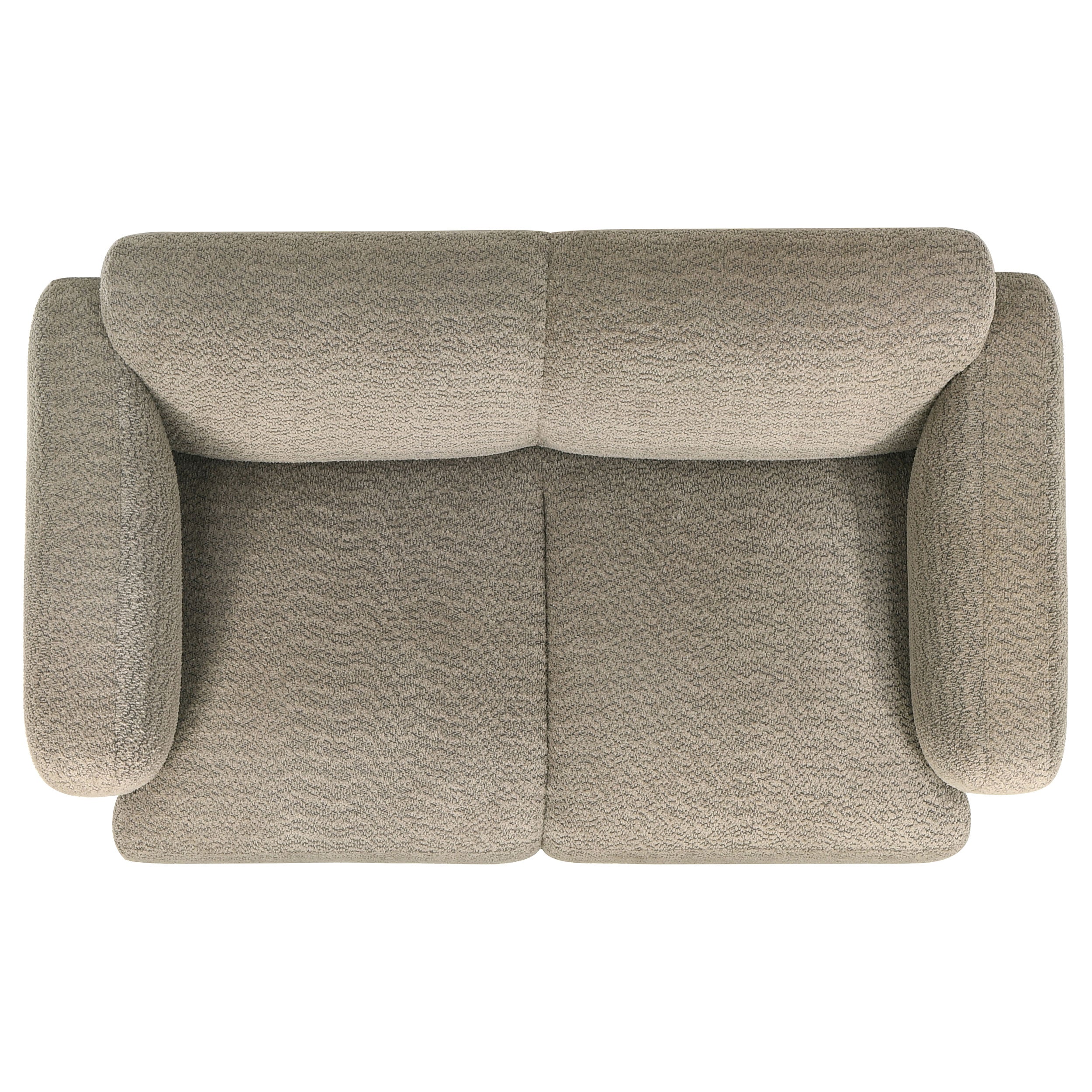 Dorset Fabric Upholstered Round Track Arm Loveseat