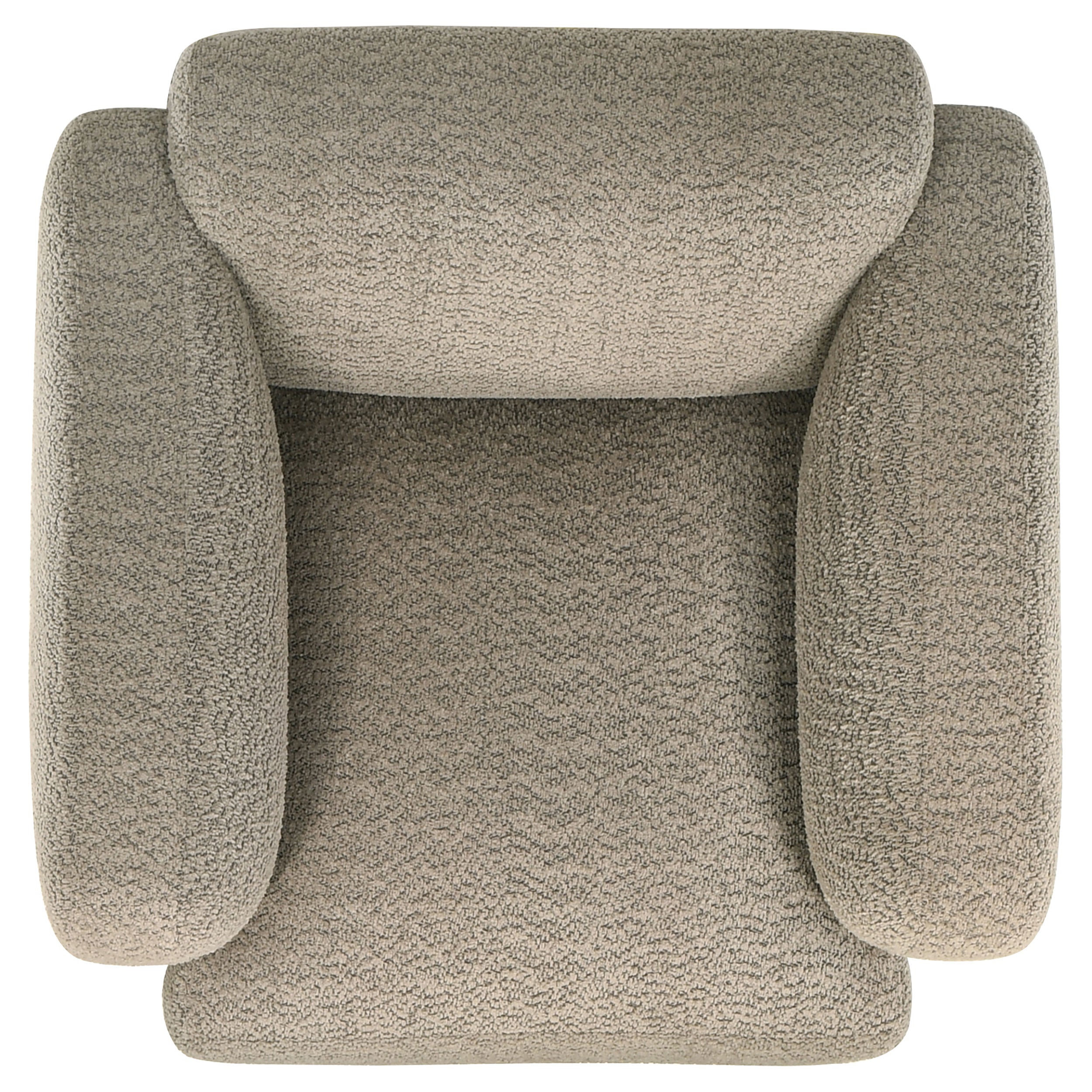 Dorset Fabric Upholstered Round Track Arm Accent Chair