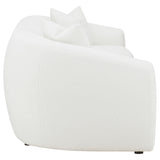 Isabella Faux Sheepskin Upholstered Sofa Set Natural