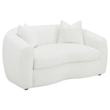 Isabella Faux Sheepskin Upholstered Sofa Set Natural