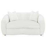 Isabella Faux Sheepskin Upholstered Sofa Set Natural
