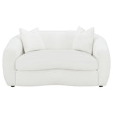 Isabella Faux Sheepskin Upholstered Sofa Set Natural