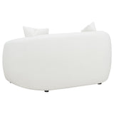 Isabella Faux Sheepskin Upholstered Sofa Set Natural