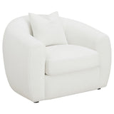 Isabella Faux Sheepskin Upholstered Sofa Set Natural