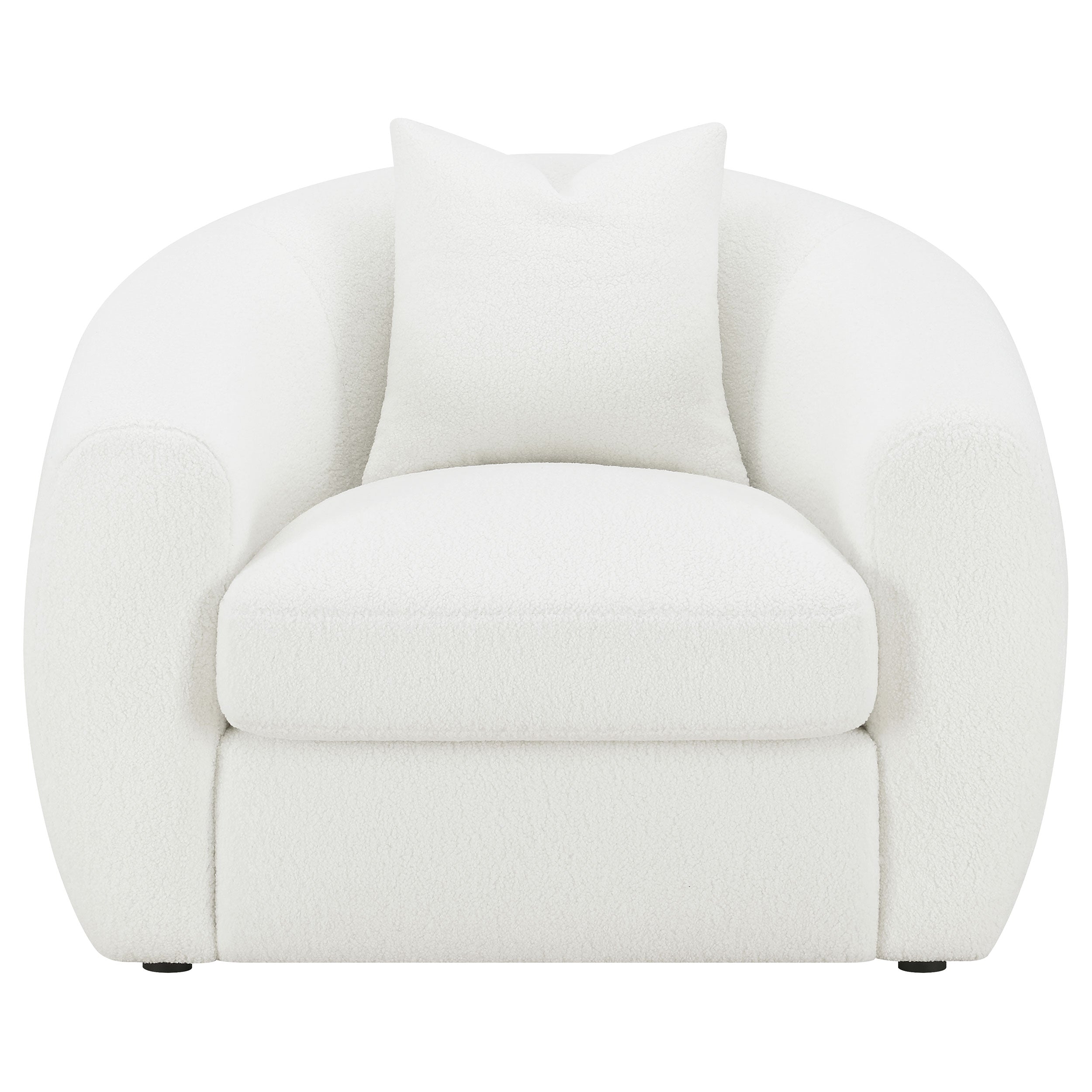 Isabella Faux Sheepskin Upholstered Sofa Set Natural