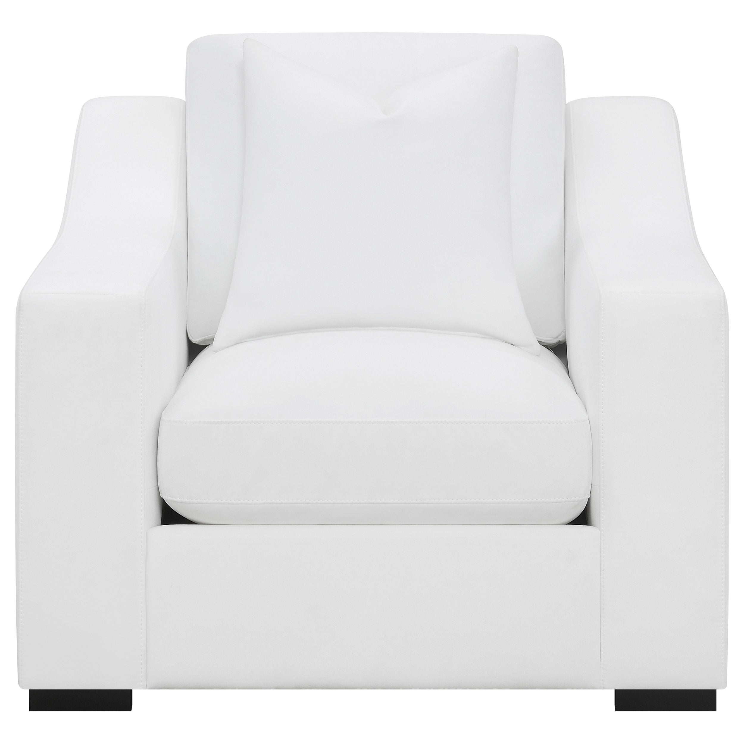Ashlyn Upholstered Sloped Arm Sofa Set