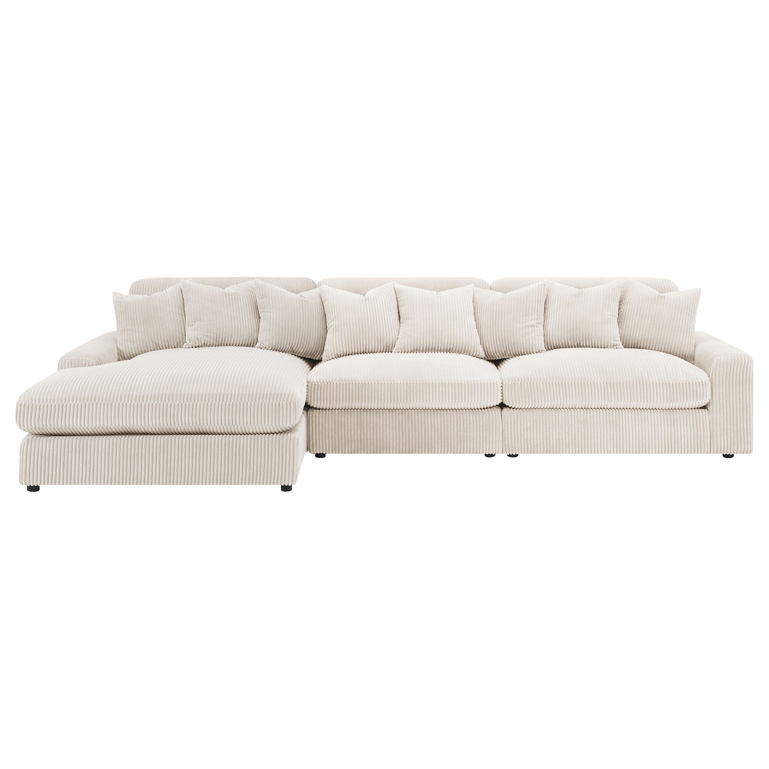 Blaine Upholstered Reversible Chaise Sectional Sofa