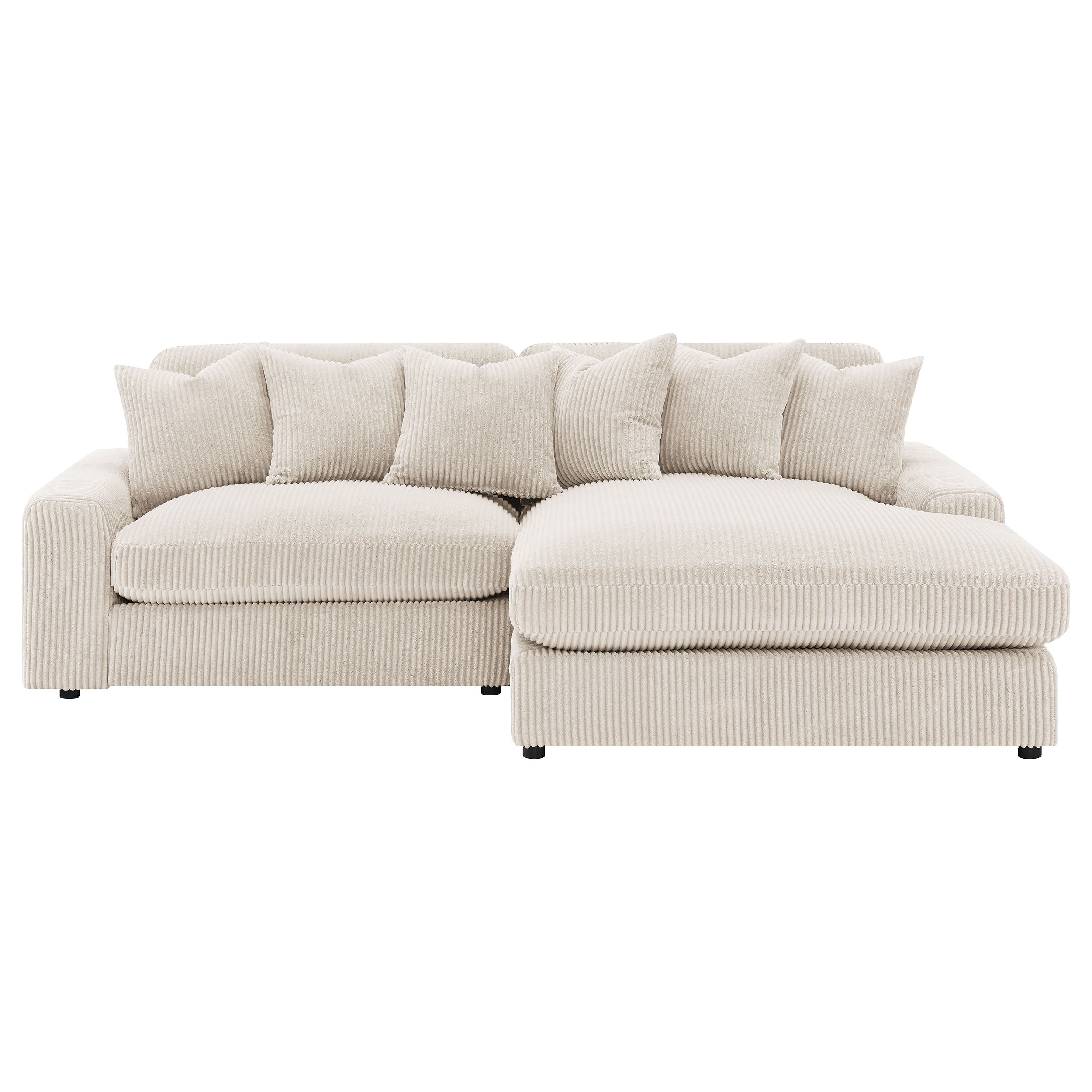 Blaine Upholstered Reversible Chaise Sectional Sofa