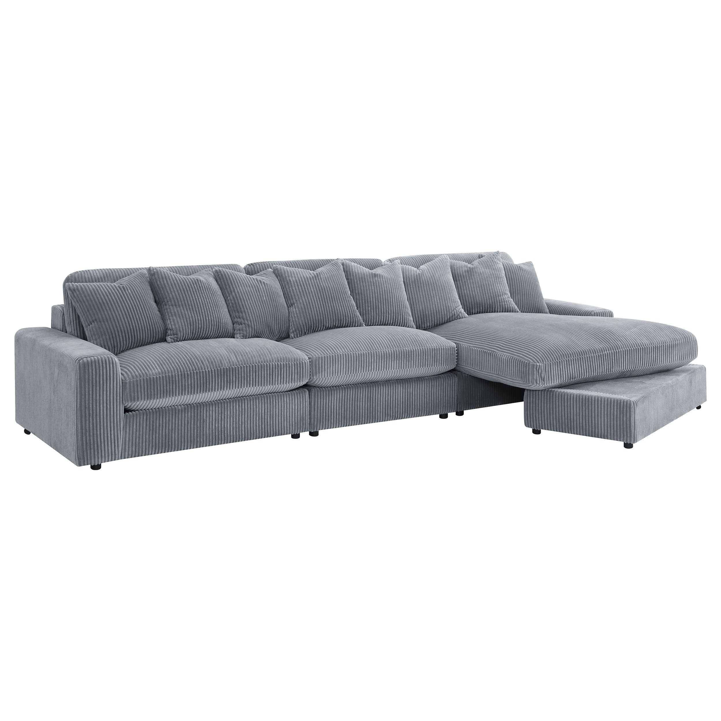 Blaine Upholstered Reversible Chaise Sectional Sofa
