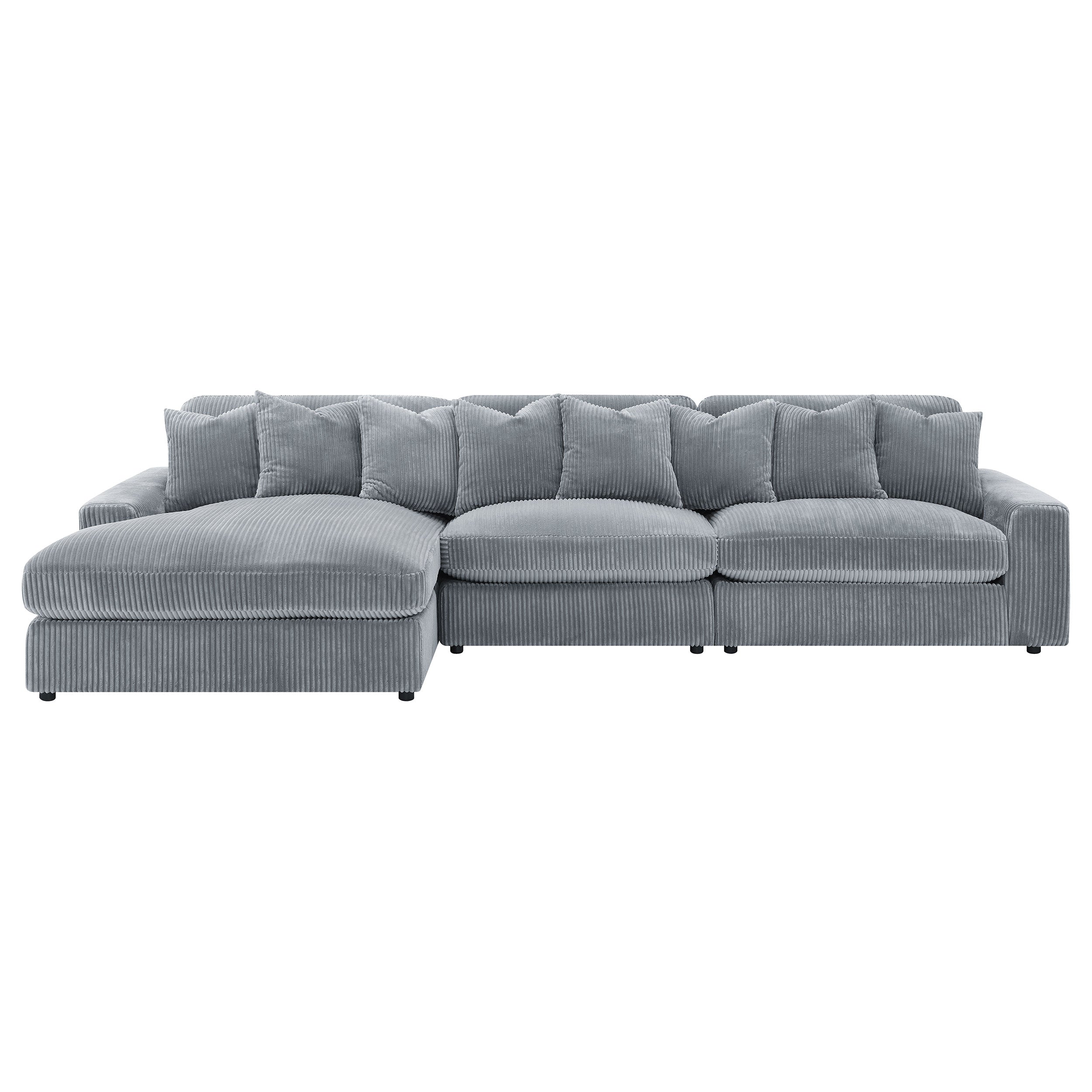 Blaine Upholstered Reversible Chaise Sectional Sofa