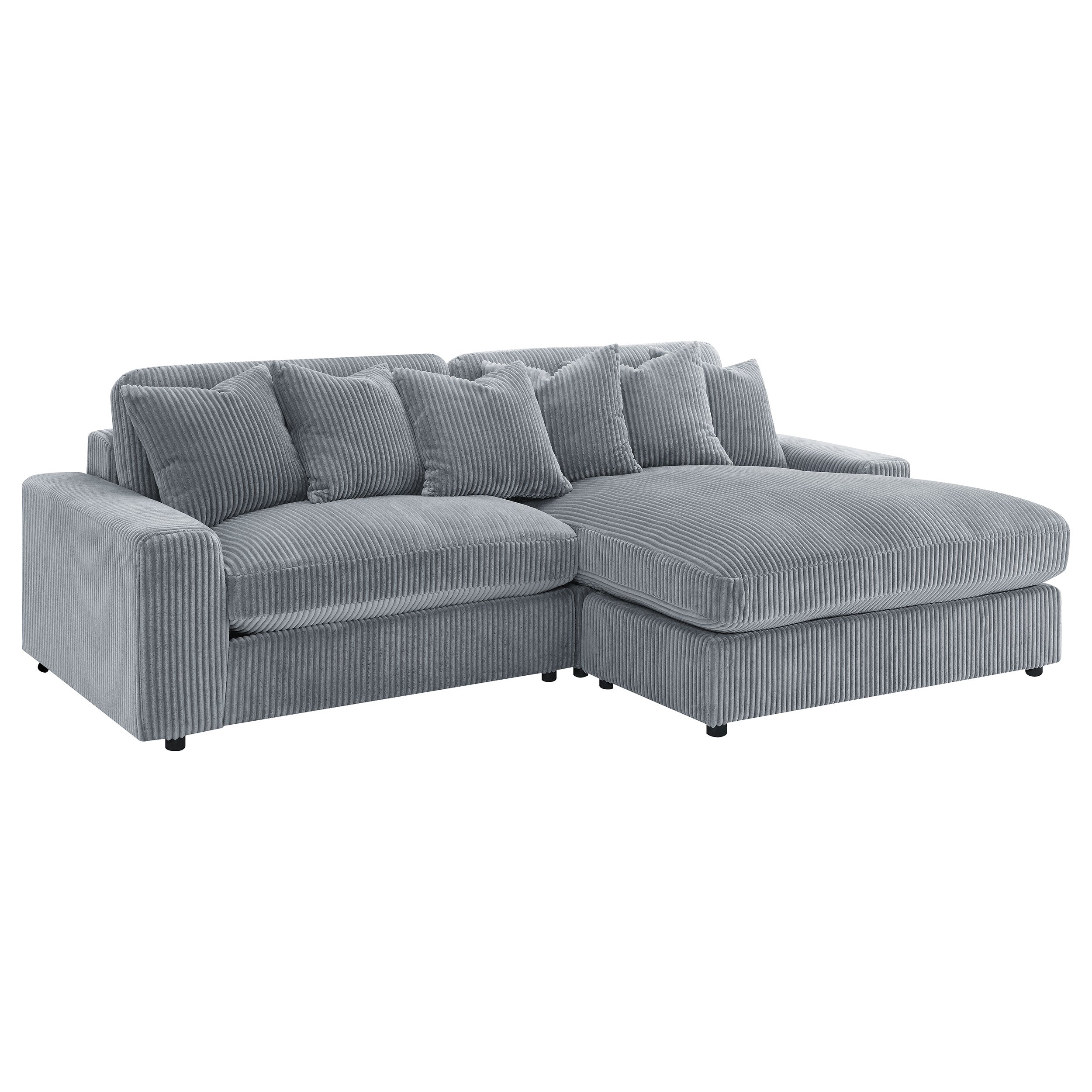 Blaine Upholstered Reversible Chaise Sectional Sofa