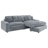 Blaine Upholstered Reversible Chaise Sectional Sofa