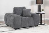 Octavia Upholstered Track Arm Accent Chair