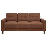 Bowen II Fabric Upholstered Track Arm Sofa Set