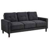 Bowen II Fabric Upholstered Track Arm Sofa Set