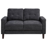 Bowen II Fabric Upholstered Track Arm Sofa Set