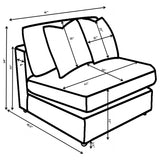 Blaine Upholstered Armless Chair