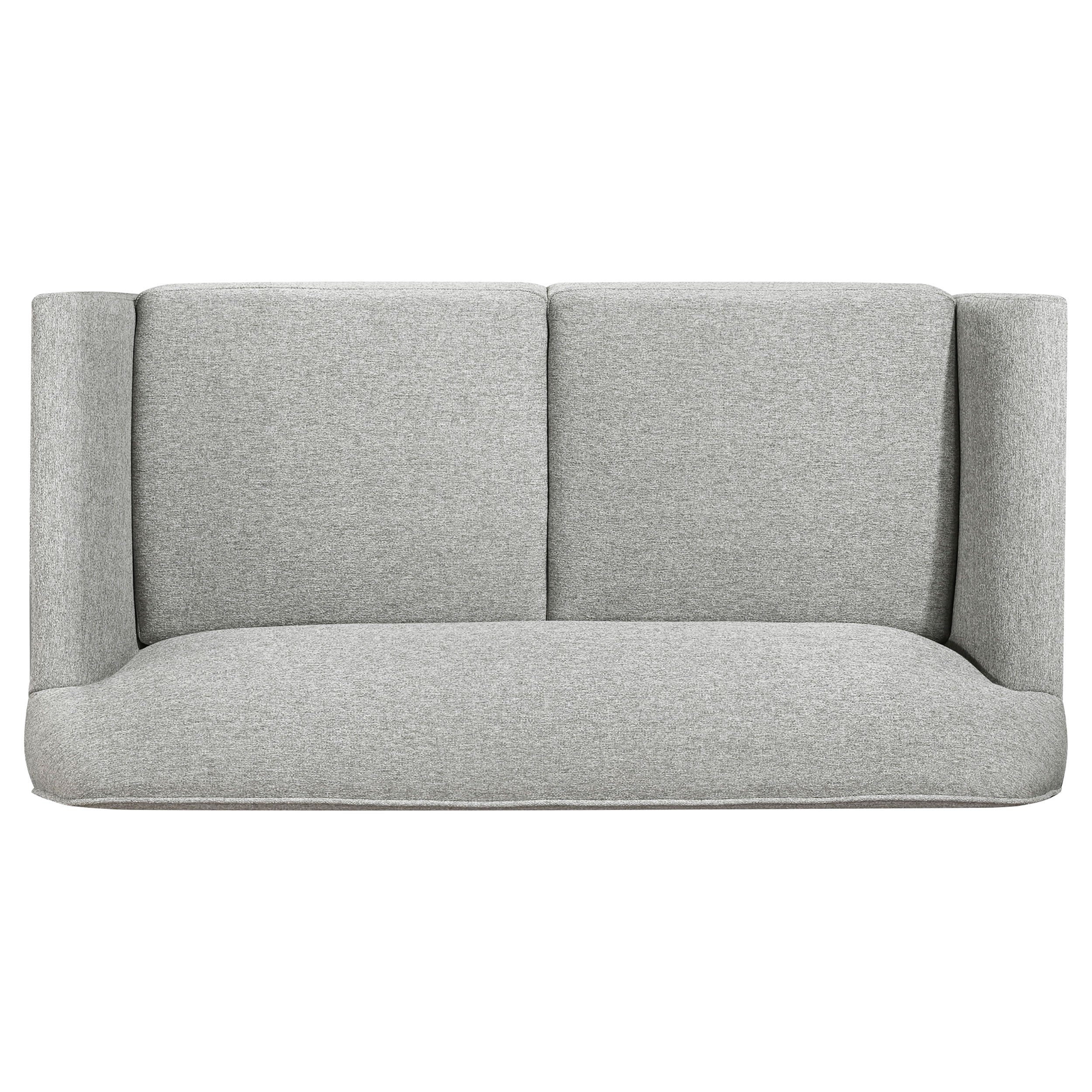 Vaughn Fabric Upholstered Flared Arm Loveseat Grey