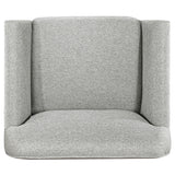 Vaughn Fabric Upholstered Flared Arm Accent Chair Grey