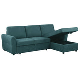 Samantha Upholstered Storage Sleeper Sectional Sofa