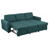 Samantha Upholstered Storage Sleeper Sectional Sofa