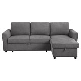 Samantha Upholstered Storage Sleeper Sectional Sofa