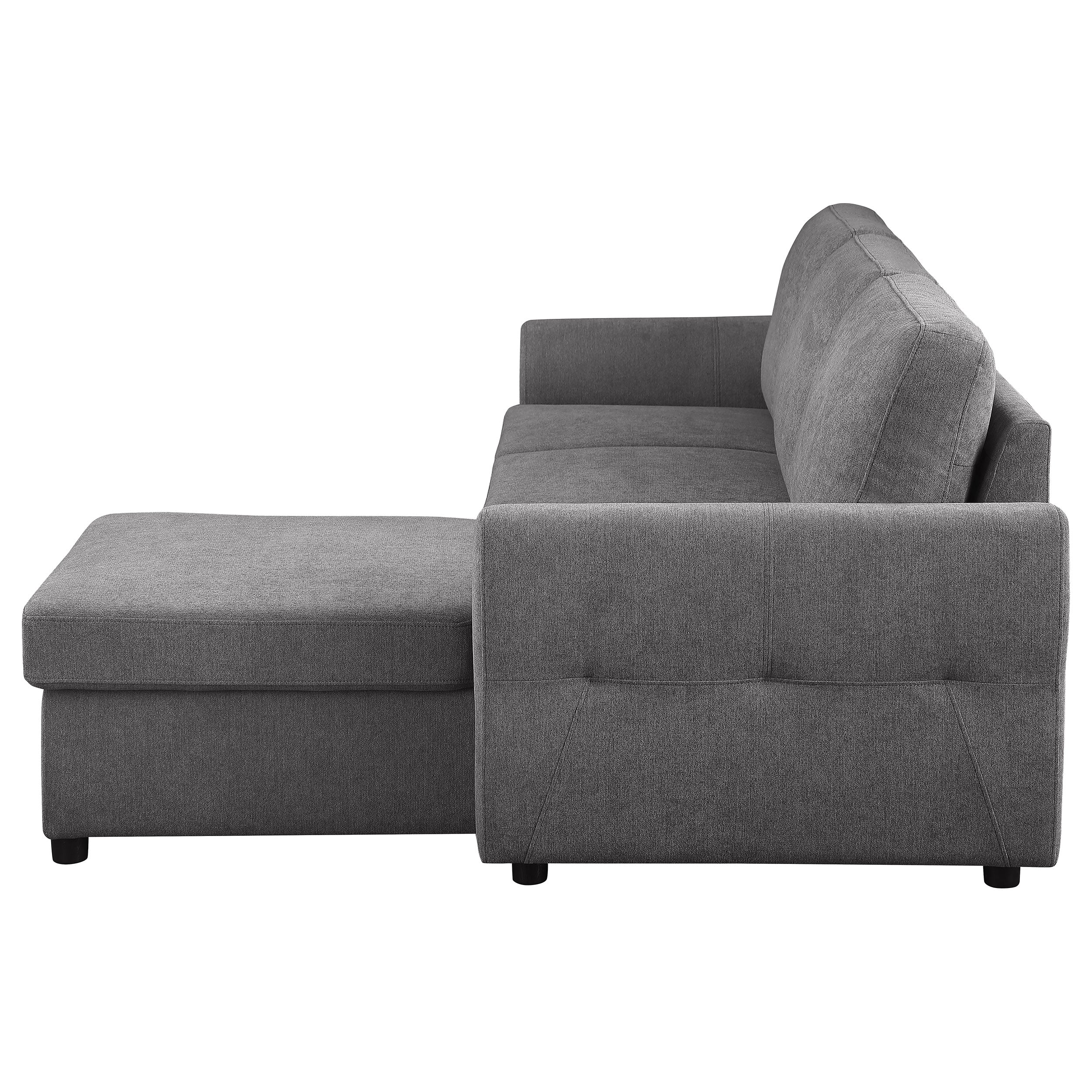 Samantha Upholstered Storage Sleeper Sectional Sofa