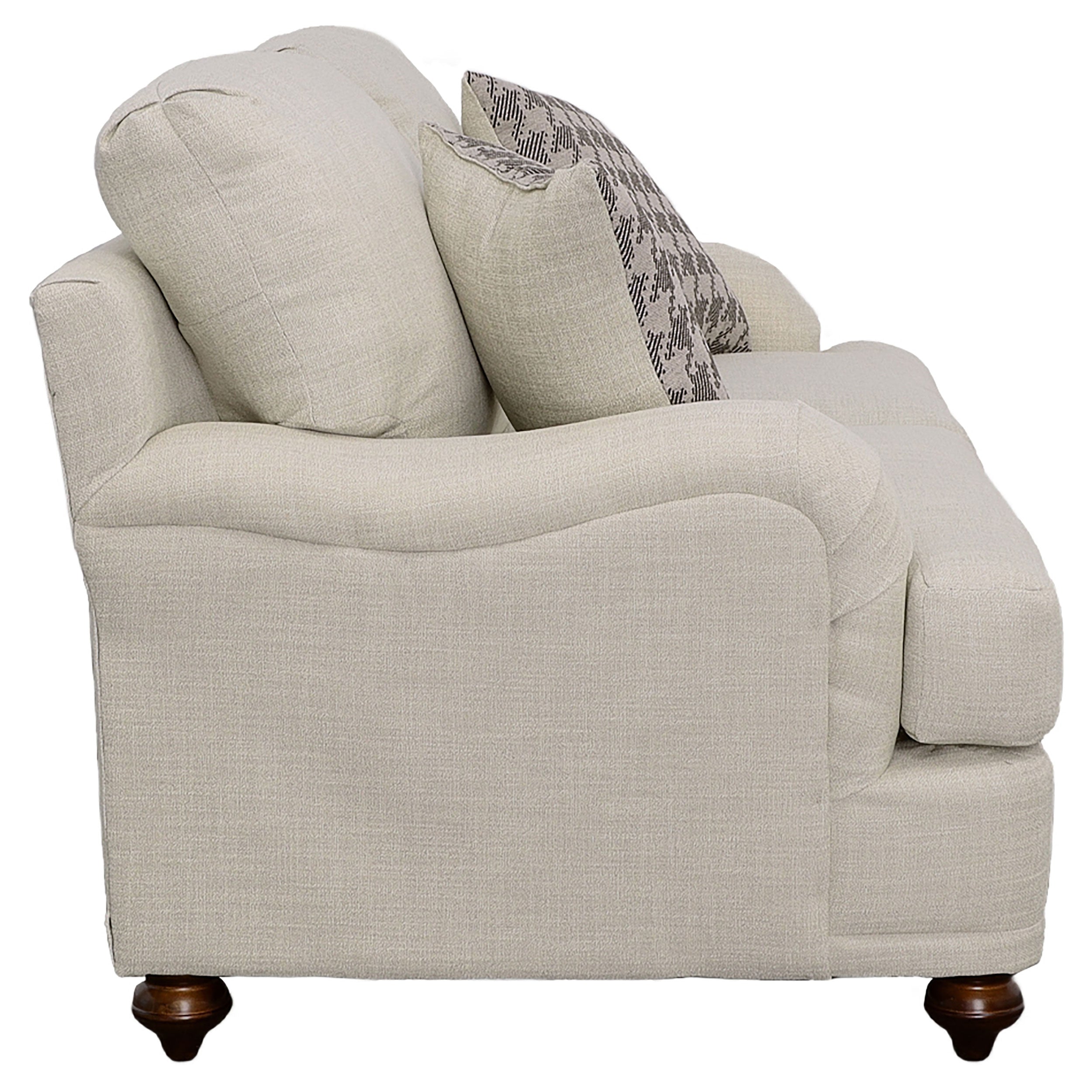 Glenn Upholstered English Arm Loveseat