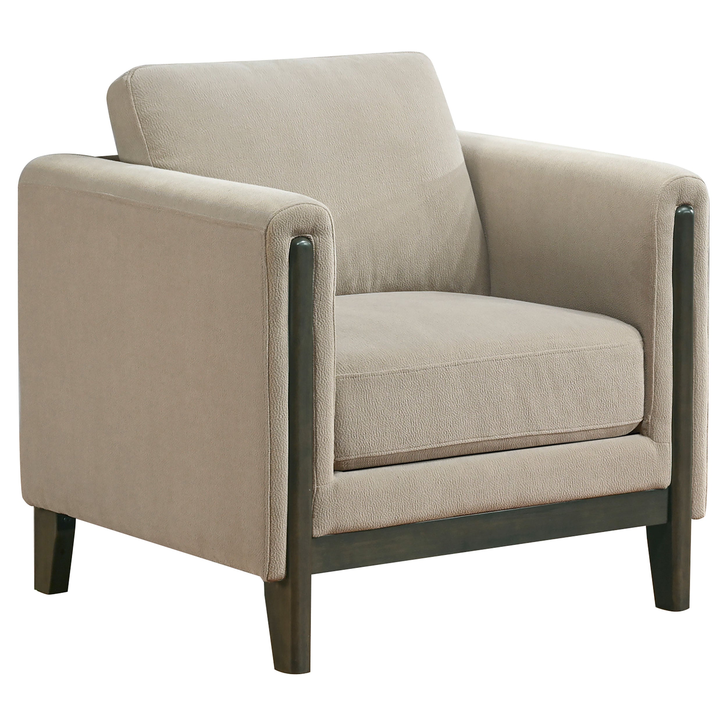 Islington Upholstered Panel Arm Sofa Set Taupe