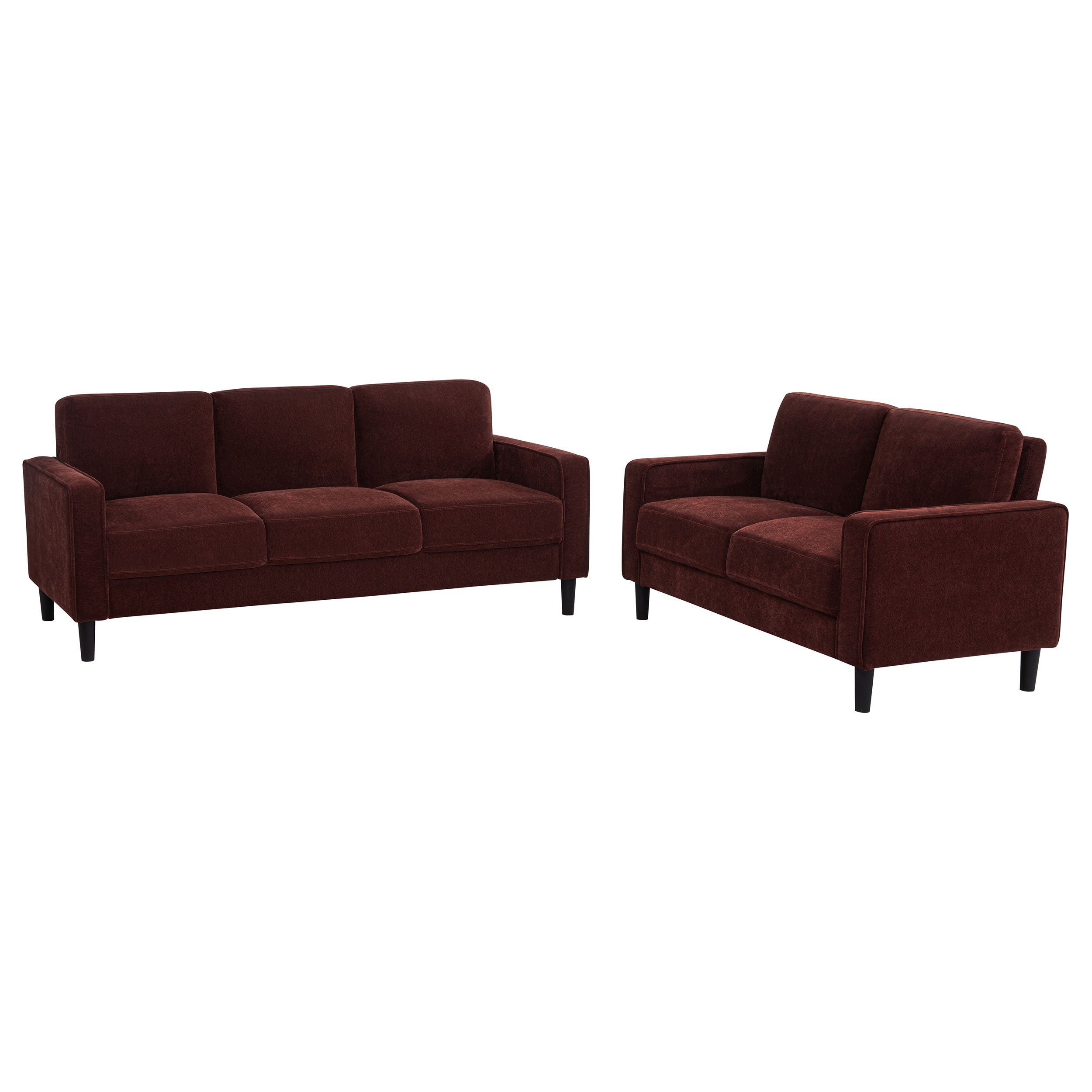 Ruth Upholstered Track Arm Sofa Set
