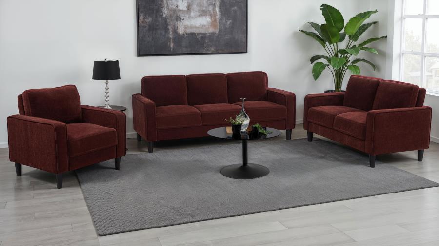 Ruth Upholstered Track Arm Sofa Set