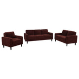 Ruth Upholstered Track Arm Sofa Set