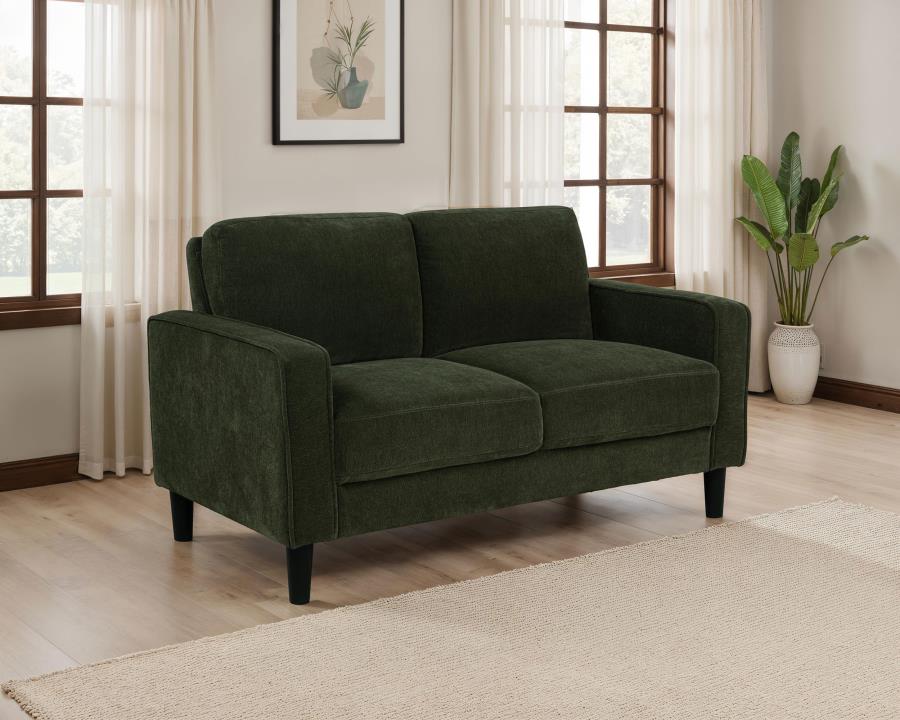 Ruth Upholstered Track Arm Loveseat