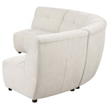 Charlotte Upholstered Modular Sectional Sofa Ivory