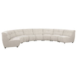 Charlotte Upholstered Modular Sectional Sofa Ivory