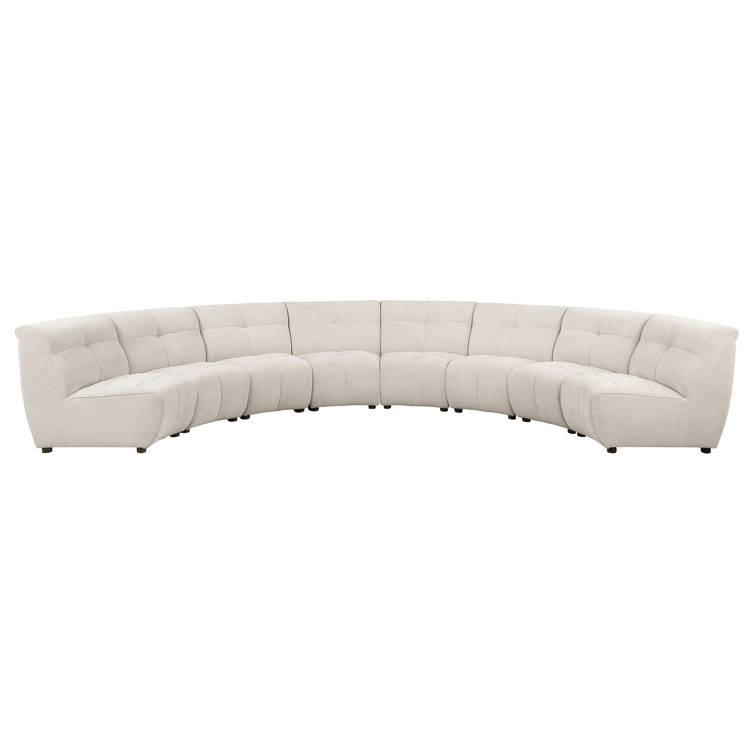 Charlotte Upholstered Modular Sectional Sofa Ivory